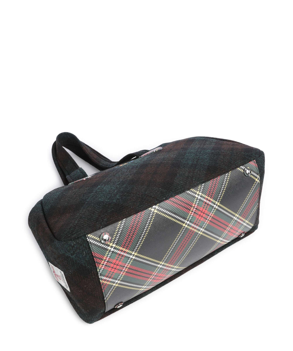 Vivienne Westwood Archive Harris Tweed Check Large Tote bag dark check