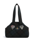 Vivienne Westwood Archive Harris Tweed Check Medium Shoulder bag dark check
