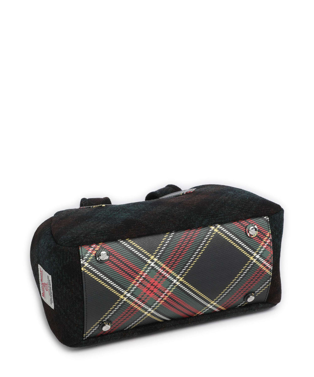 Vivienne Westwood Archive Harris Tweed Check Medium Shoulder bag dark check