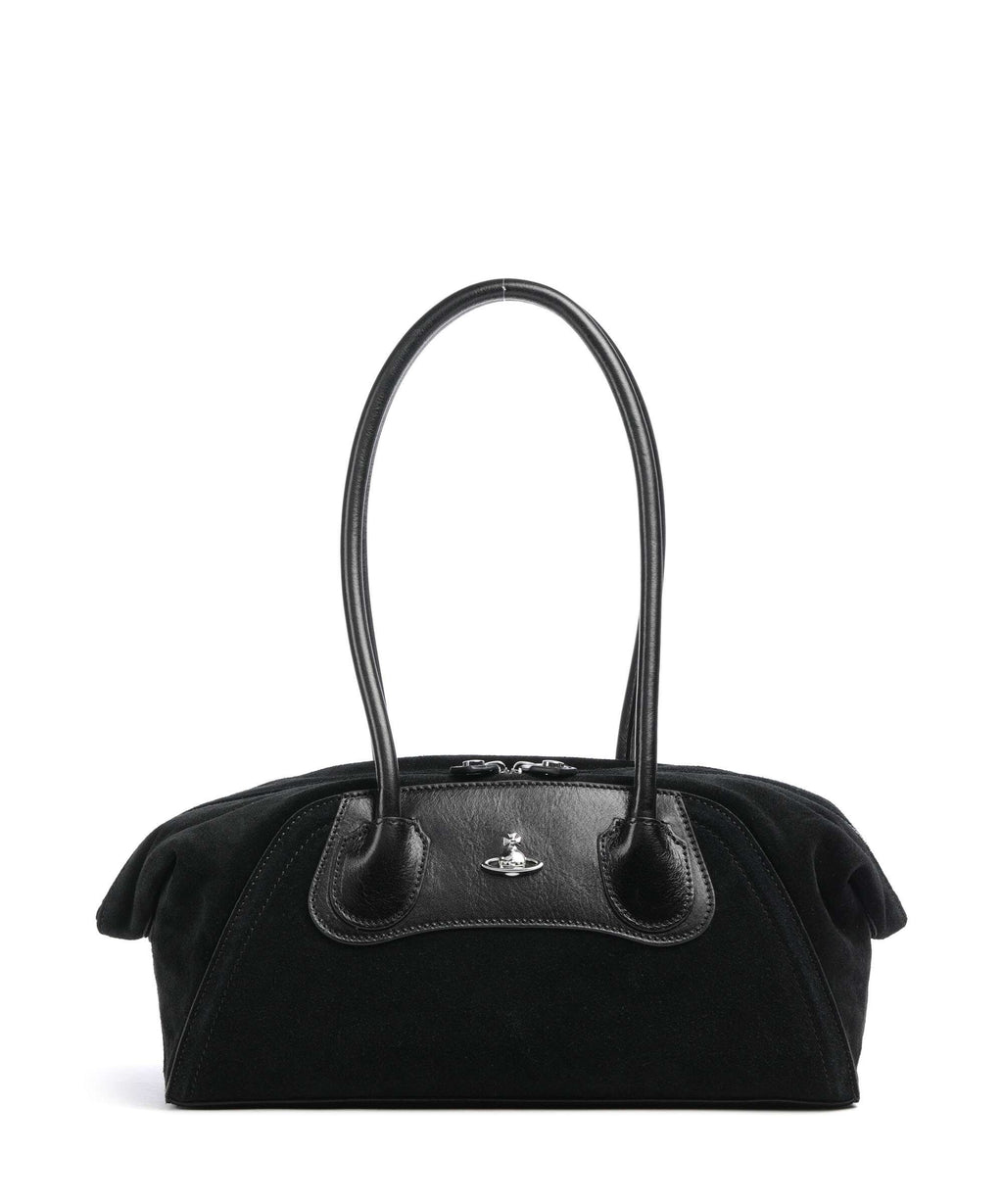 Vivienne Westwood Shirley Suede Small Shoulder bag black