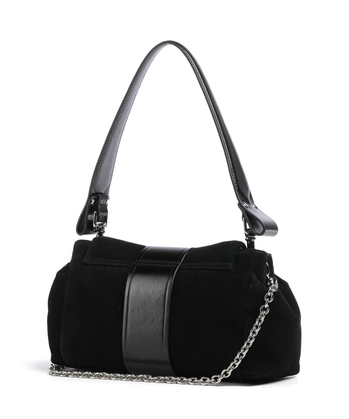 Vivienne Westwood Hazel Suede Treasure Shoulder bag black