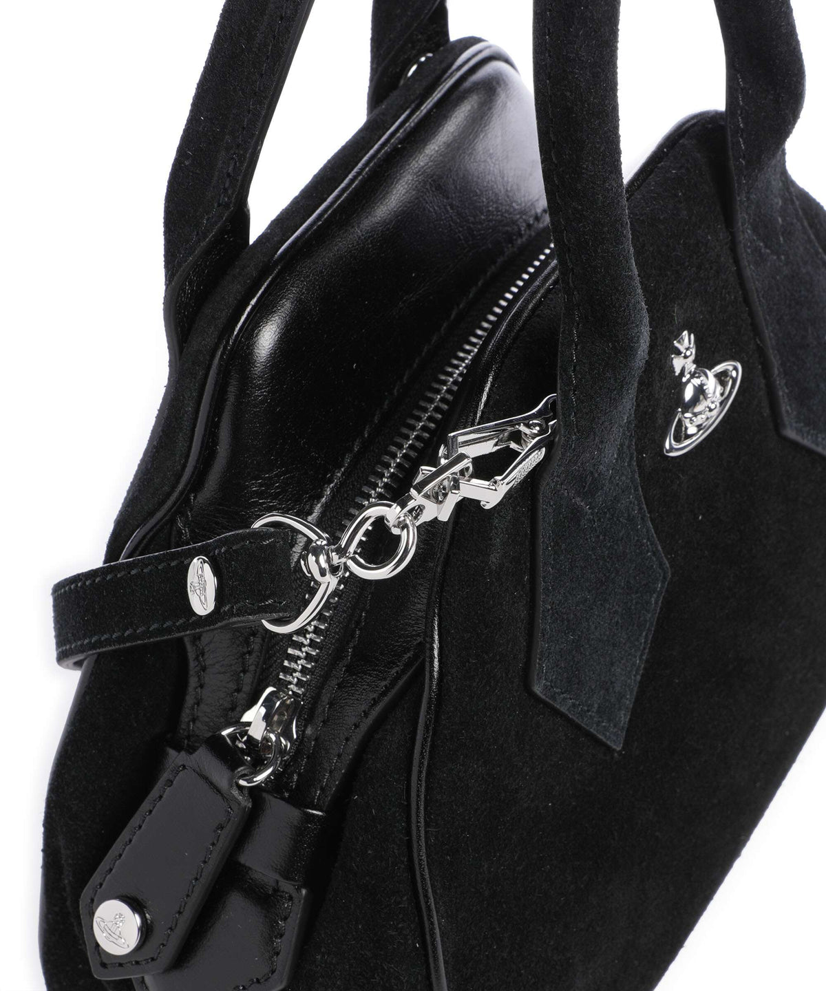 Vivienne Westwood Yasmine Suede Small Handbag black