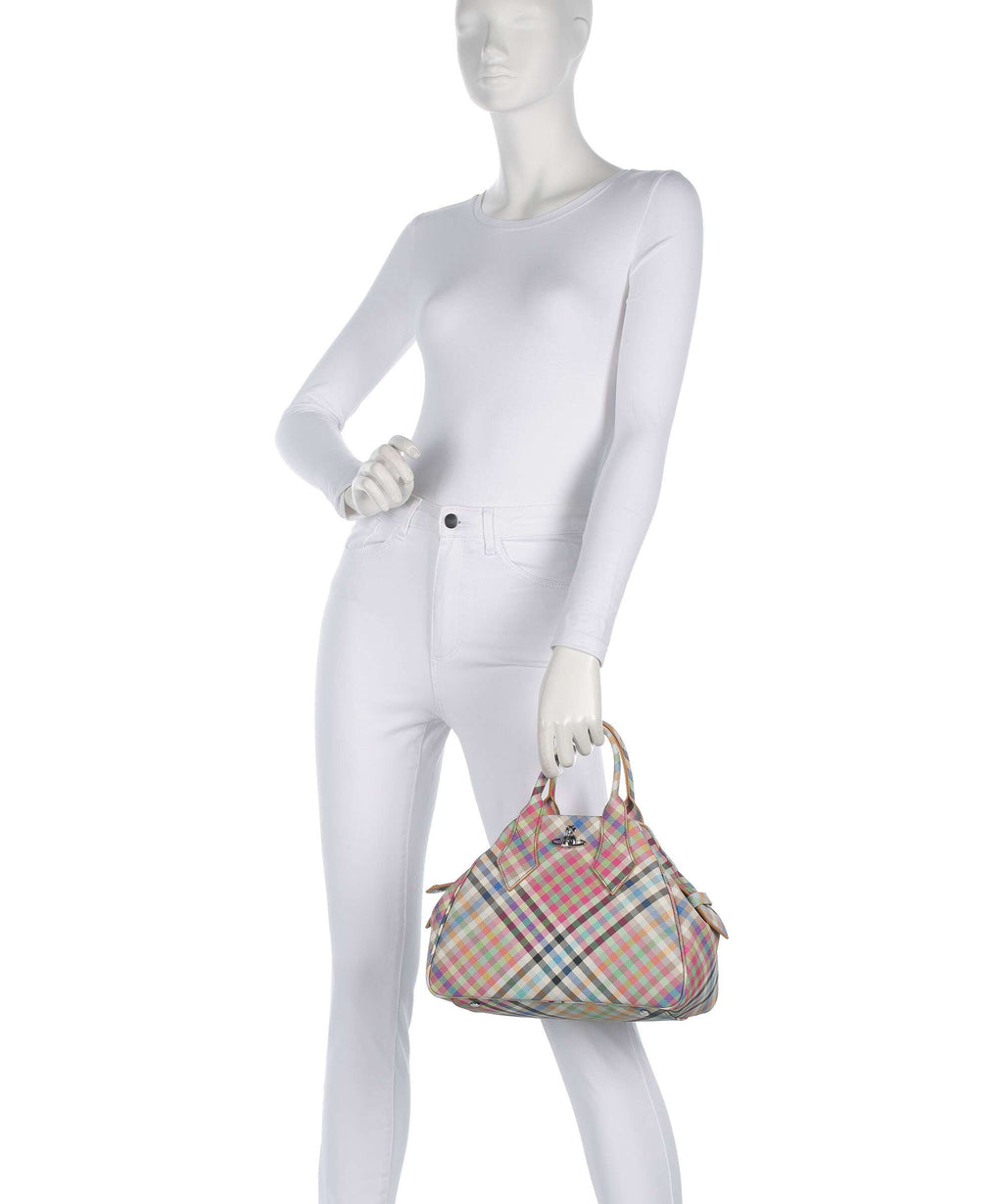Vivienne Westwood Yasmine Buccia D'Arancia Medium Handbag heather plaid