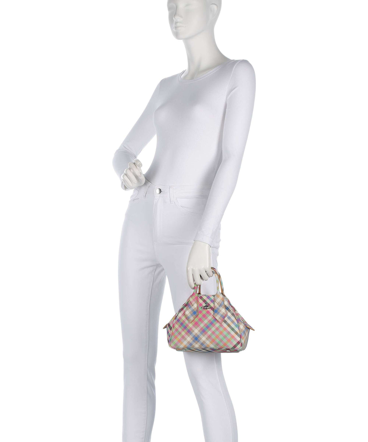 Vivienne Westwood Yasmine Buccia D'Arancia Small Handbag heather plaid
