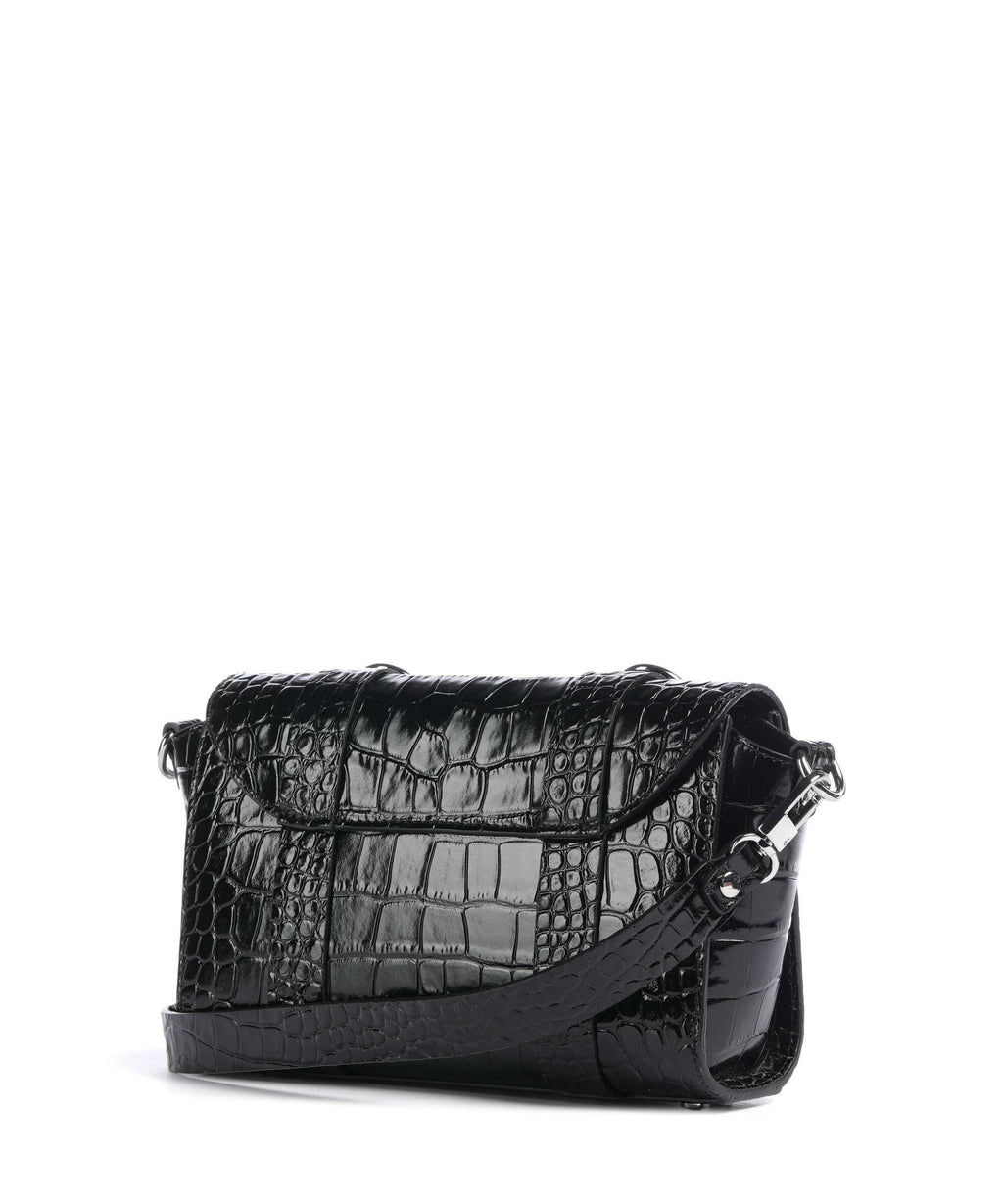 Vivienne Westwood Kimmy Embossed Croc Crossbody bag black