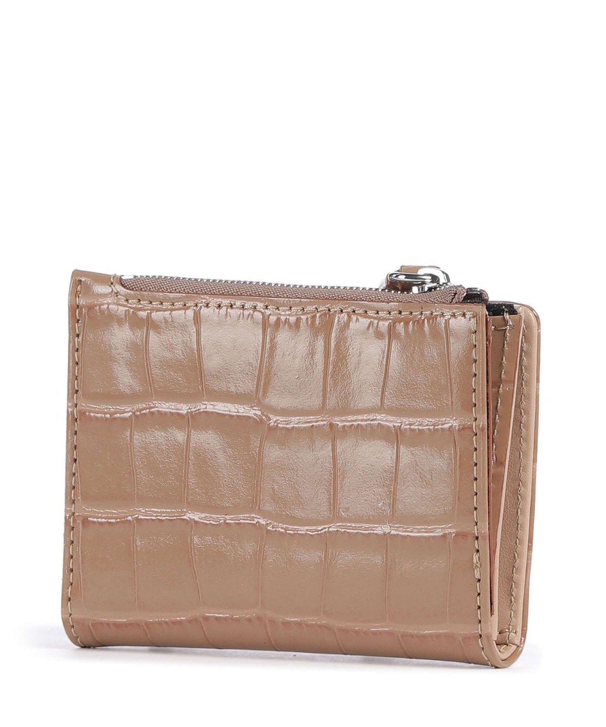 Vivienne Westwood Embossed Croc Slim Wallet dusty pink