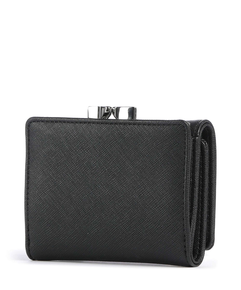 Vivienne Westwood Frame Saffiano Plain Small Wallet black