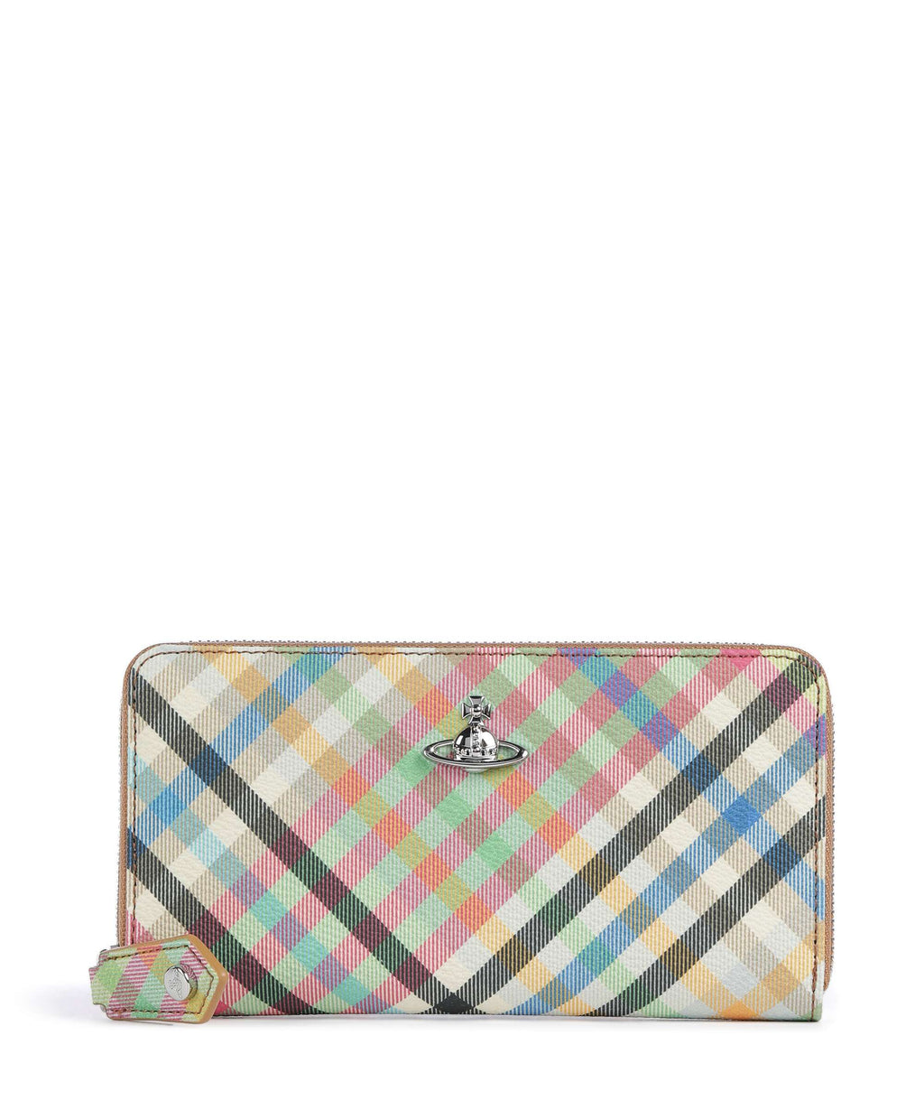Vivienne Westwood Buccia D'Arancia Classic Wallet heather plaid