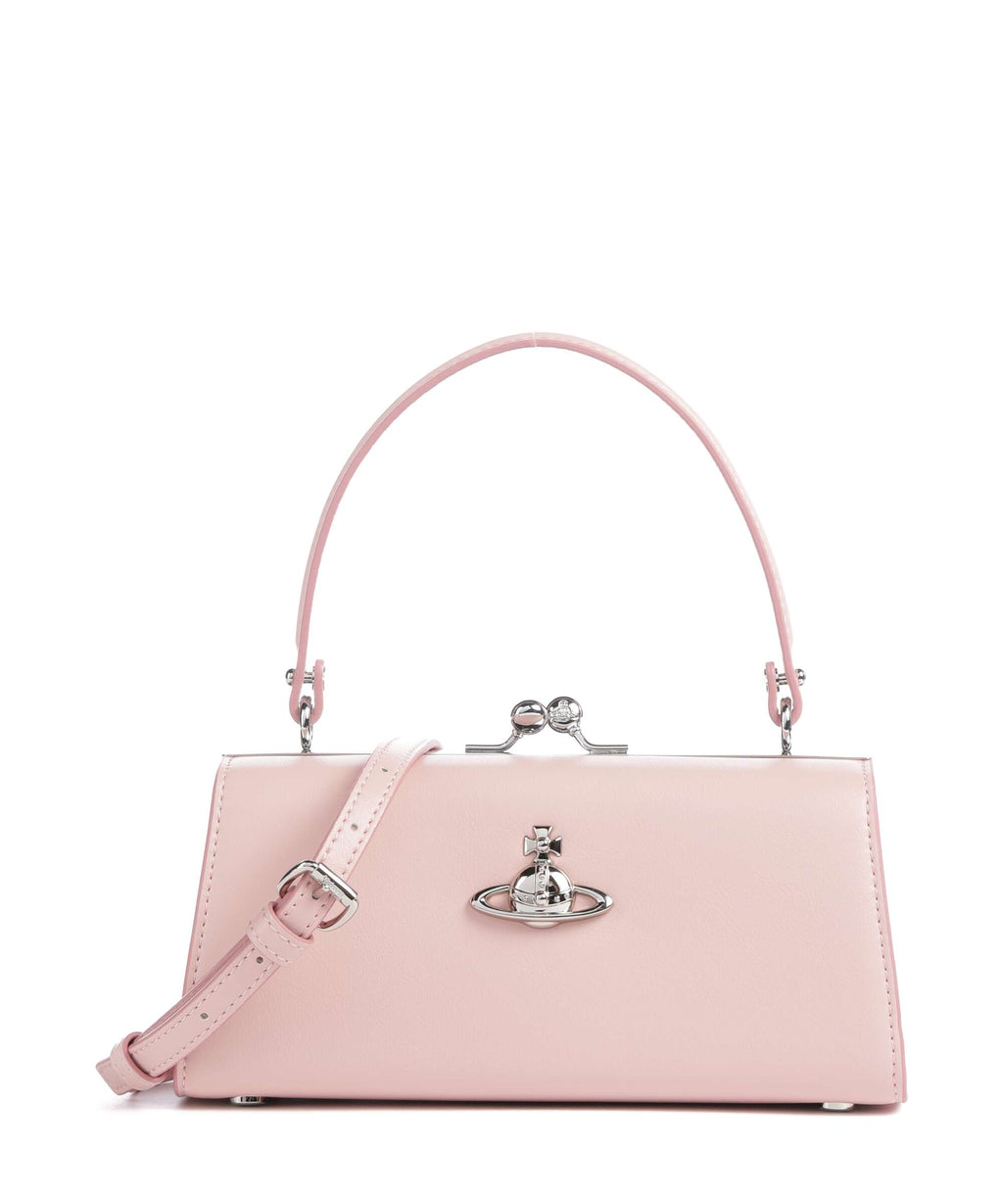 Vivienne Westwood Doll Frame Smooth XL Handbag pastel pink
