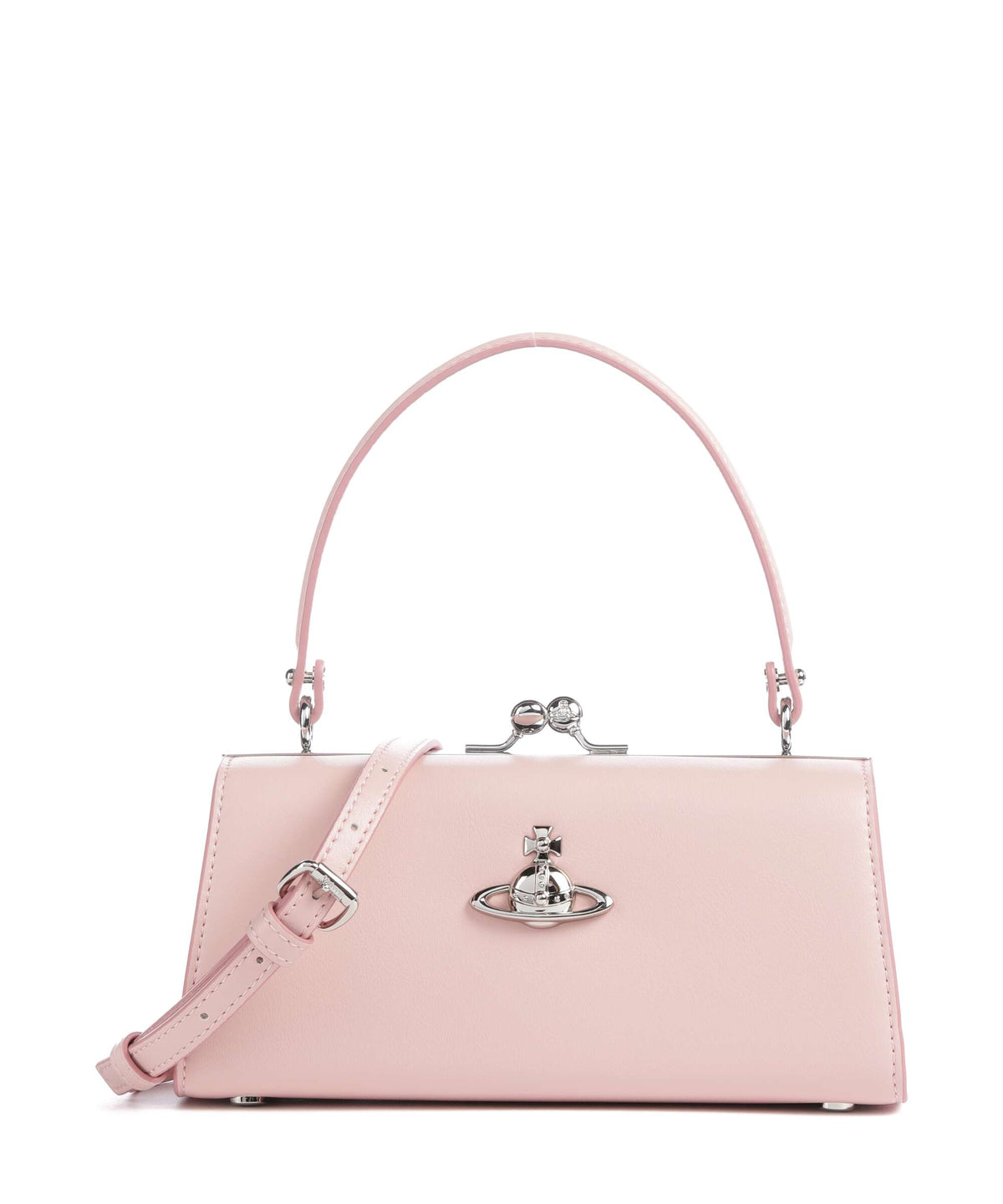 Vivienne Westwood Doll Frame Smooth XL Handbag pastel pink