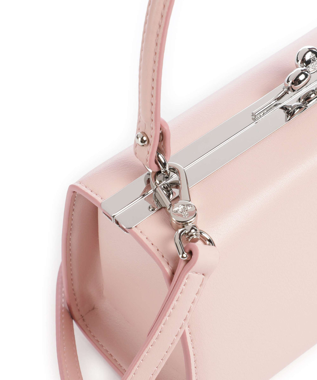 Vivienne Westwood Doll Frame Smooth XL Handbag pastel pink