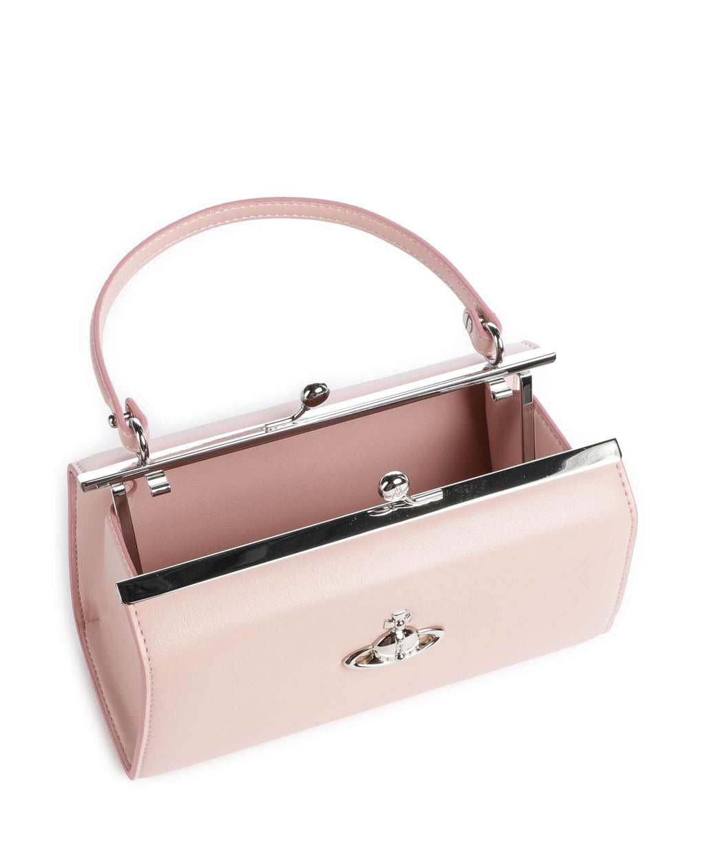 Vivienne Westwood Doll Frame Smooth XL Handbag pastel pink