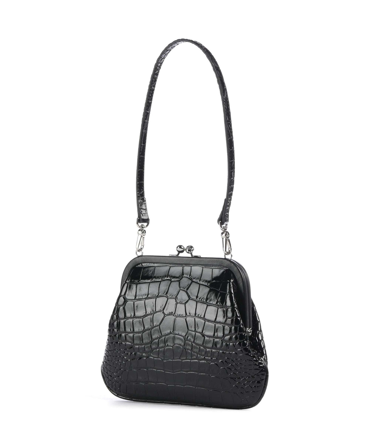 Vivienne Westwood Vivienne Embossed Croc Shoulder bag black