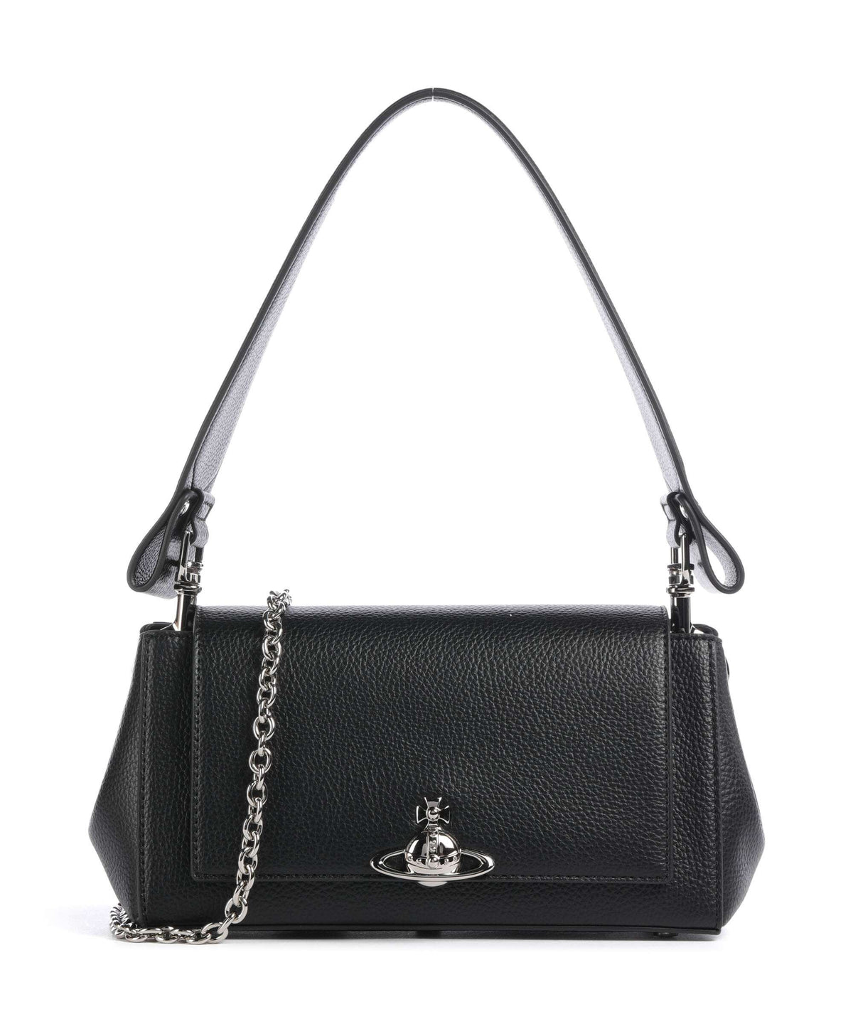 Vivienne Westwood Hazel Grain Medium Shoulder bag black
