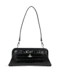Vivienne Westwood Jane Frame Embossed Croc Shoulder bag black