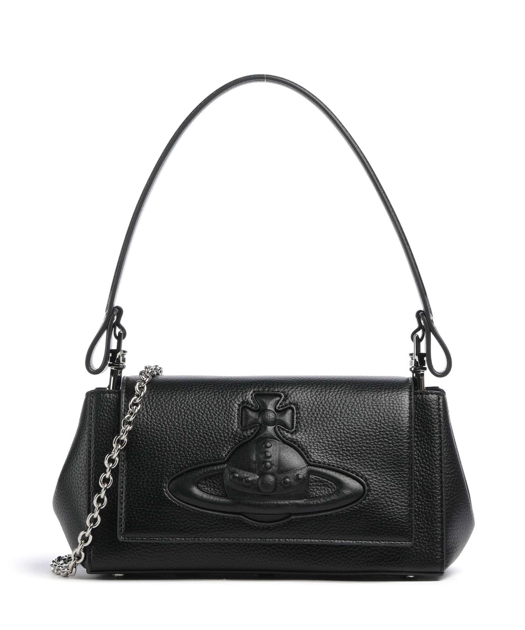 Vivienne Westwood Hazel Grain Medium Shoulder bag black