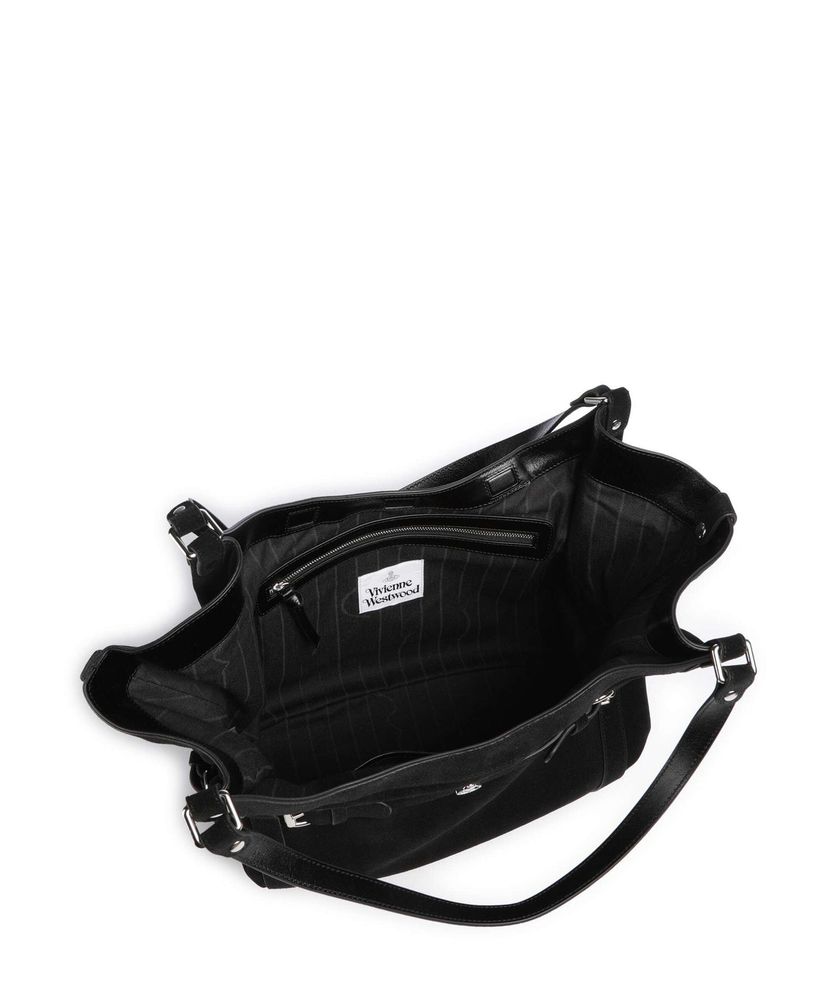 Vivienne Westwood Frankie Suede Large Tote bag black