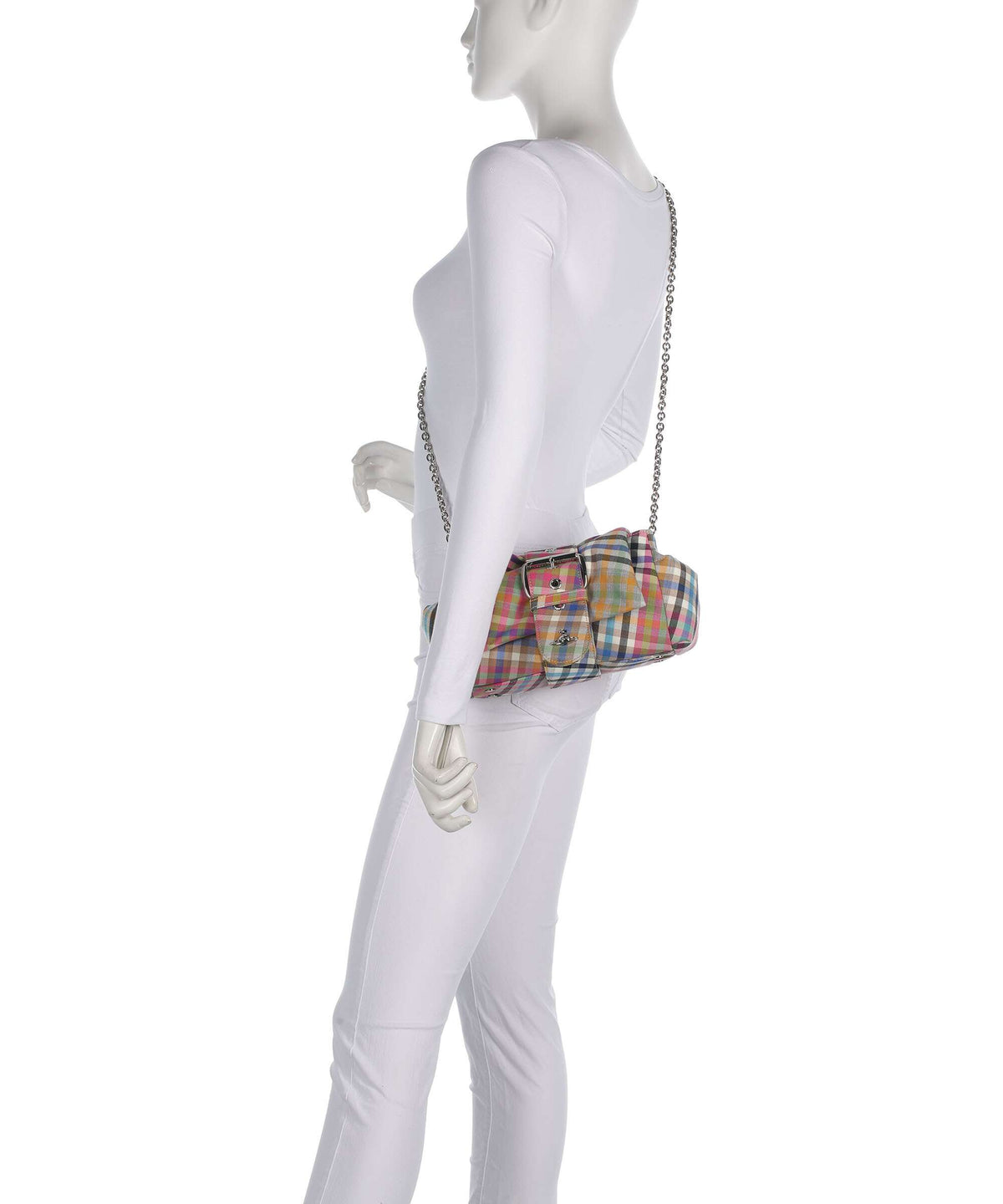 Vivienne Westwood Hazel Heather Check Treasure Shoulder bag multicolour