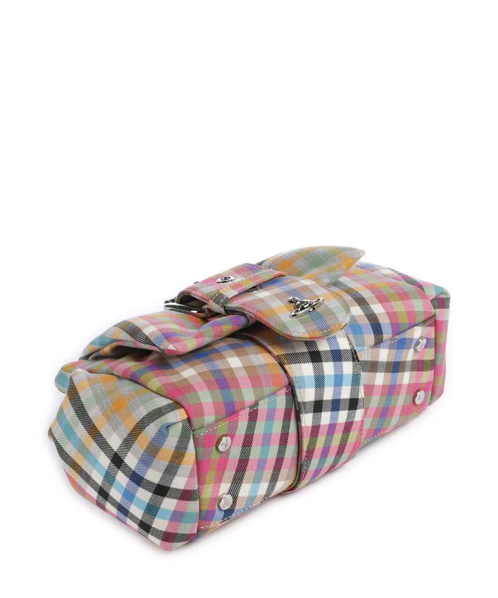 Vivienne Westwood Hazel Heather Check Treasure Shoulder bag multicolour