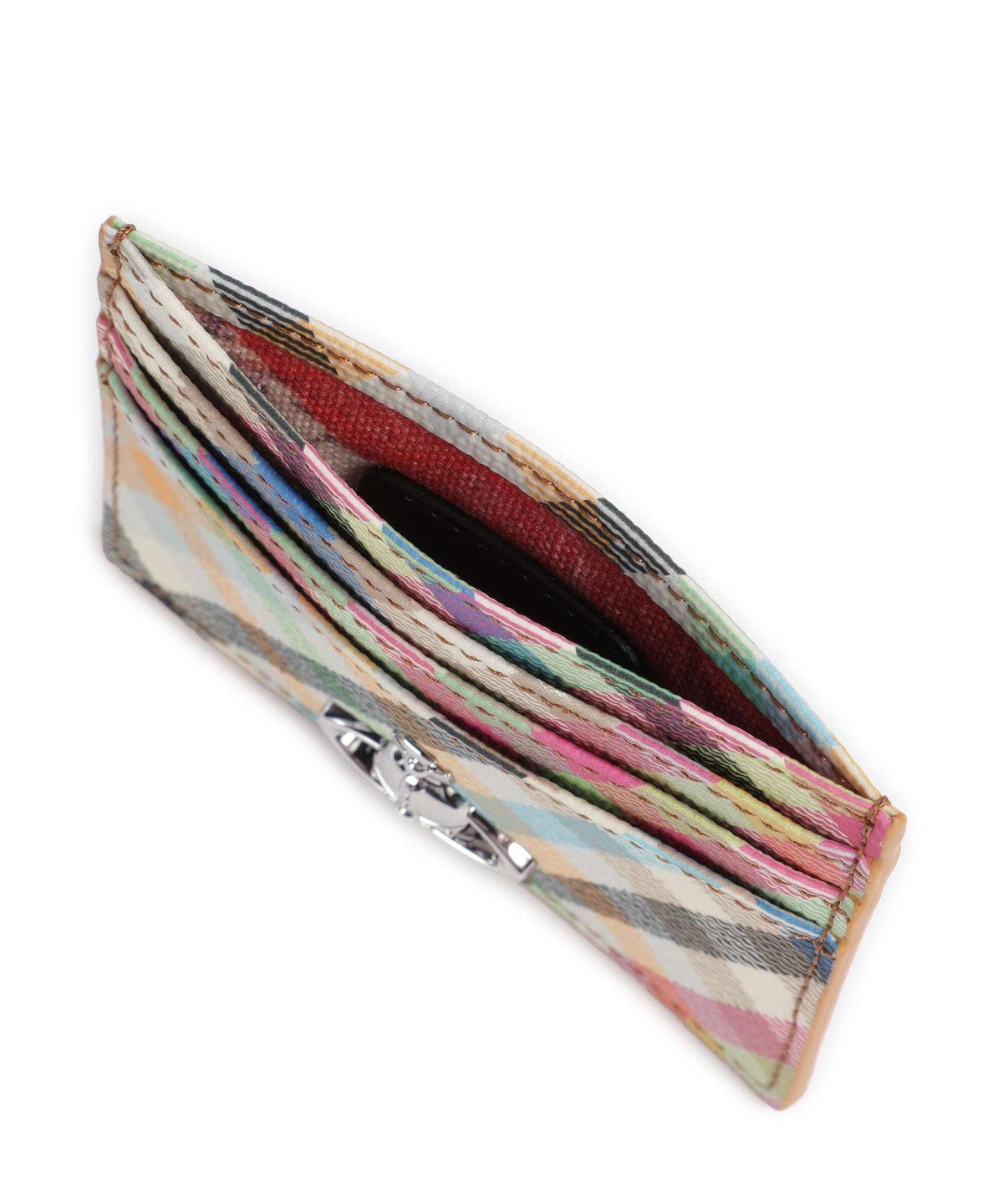 Vivienne Westwood Buccia D'Arancia Credit card holder heather plaid