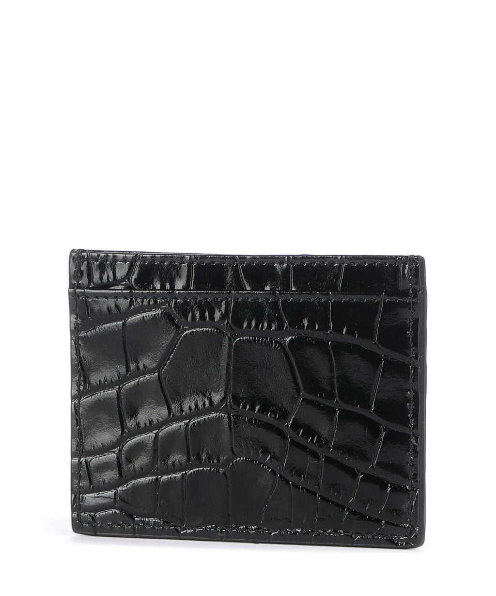 Vivienne Westwood Embossed Croc Credit card holder black