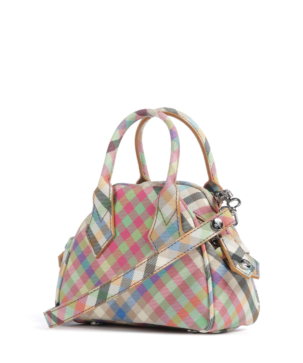 Vivienne Westwood Yasmine Buccia D'Arancia Mini Crossbody bag heather plaid