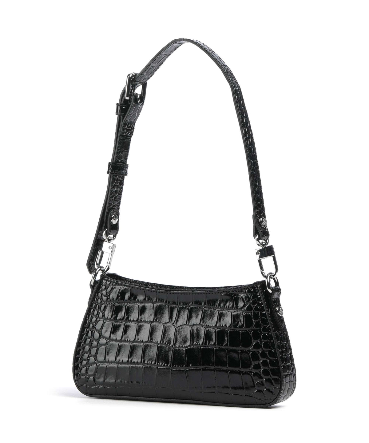 Vivienne Westwood Tasha Embossed Croc Shoulder bag black
