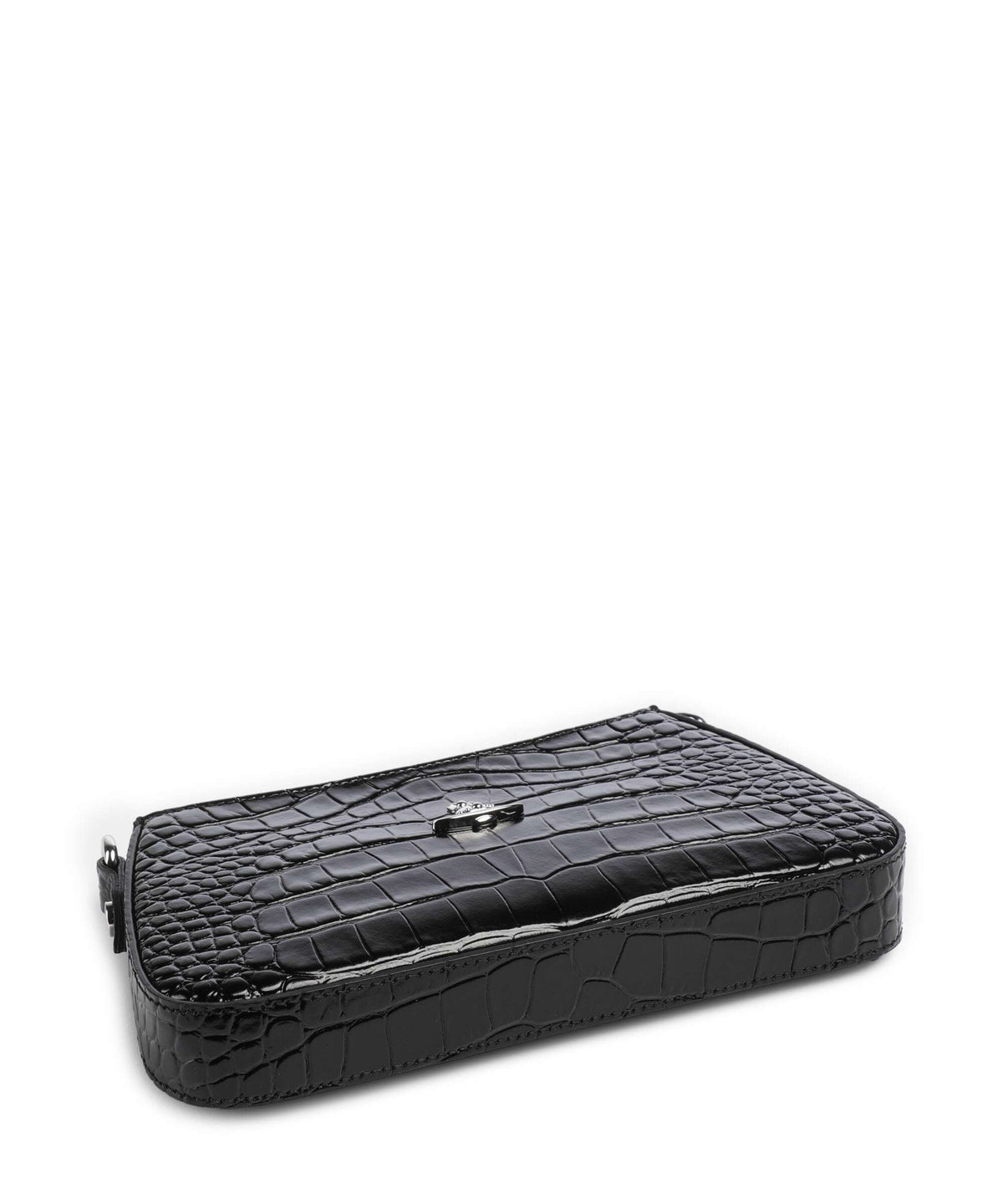 Vivienne Westwood Tasha Embossed Croc Shoulder bag black