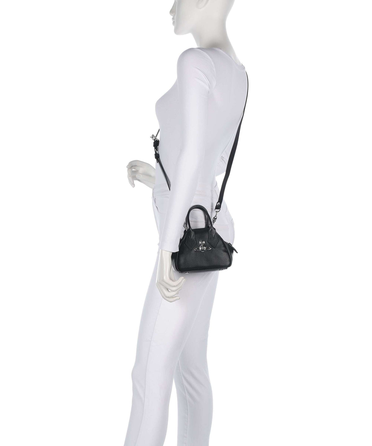 Vivienne Westwood Yasmine Grain Mini Crossbody bag black