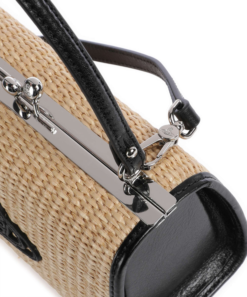 Vivienne Westwood Doll Frame XL Handbag natural