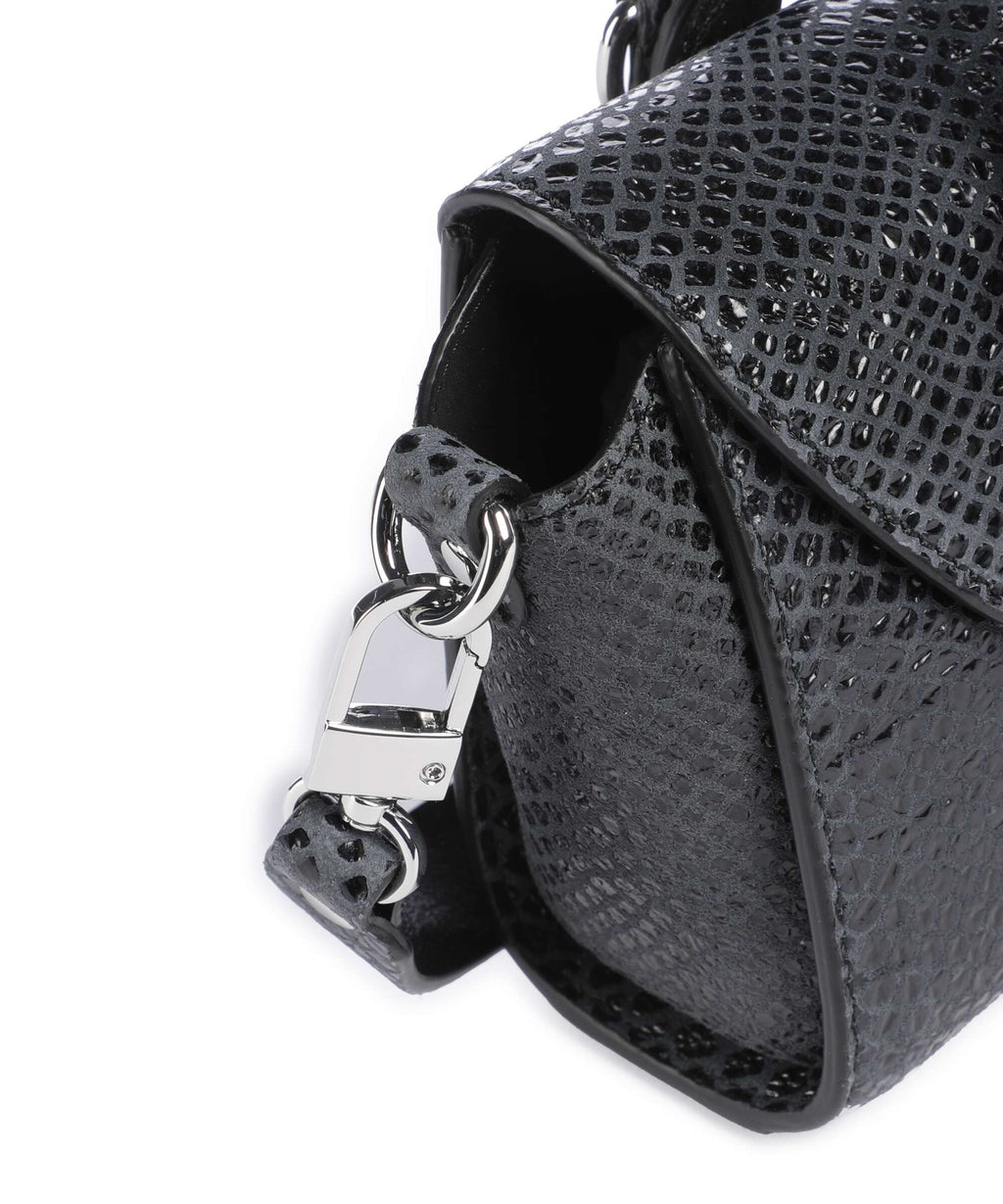 Vivienne Westwood Bettina Snake Effect Mini Handbag dark grey