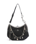 Vivienne Westwood Charm Frame Supple Shoulder bag black/dark silver