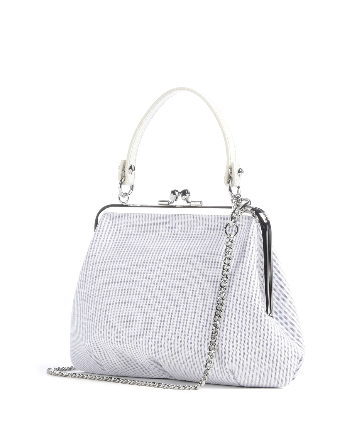 Vivienne Westwood Granny Frame Classic Oxford Shirt Handbag ink stripe