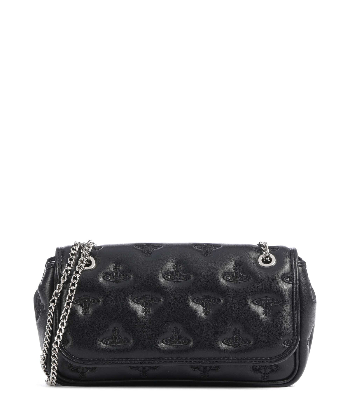Vivienne Westwood Chain Multi Orb Soft Shoulder bag black