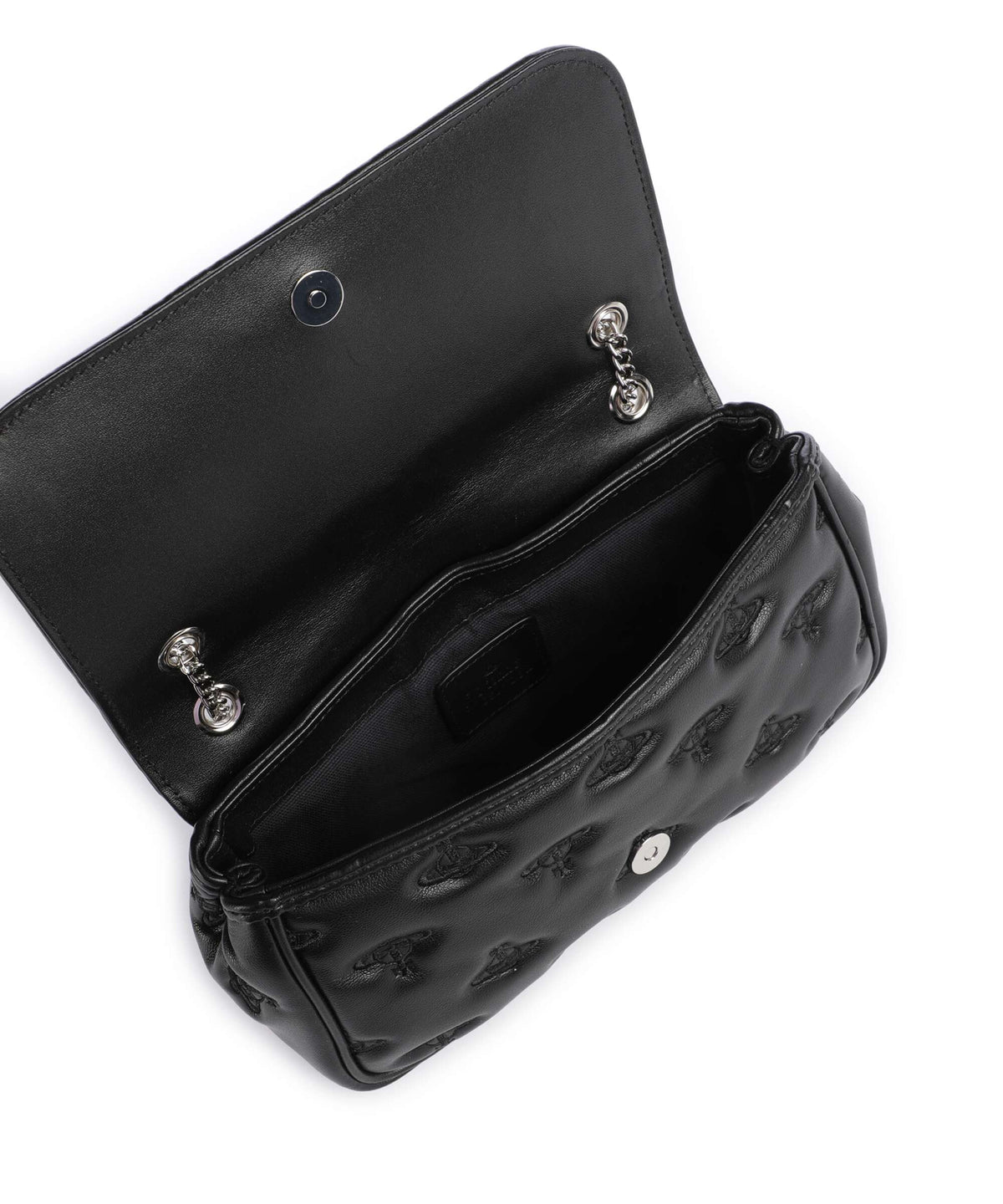 Vivienne Westwood Chain Multi Orb Soft Shoulder bag black