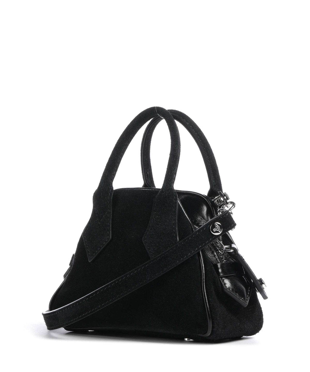 Vivienne Westwood Yasmine Suede Mini Crossbody bag black