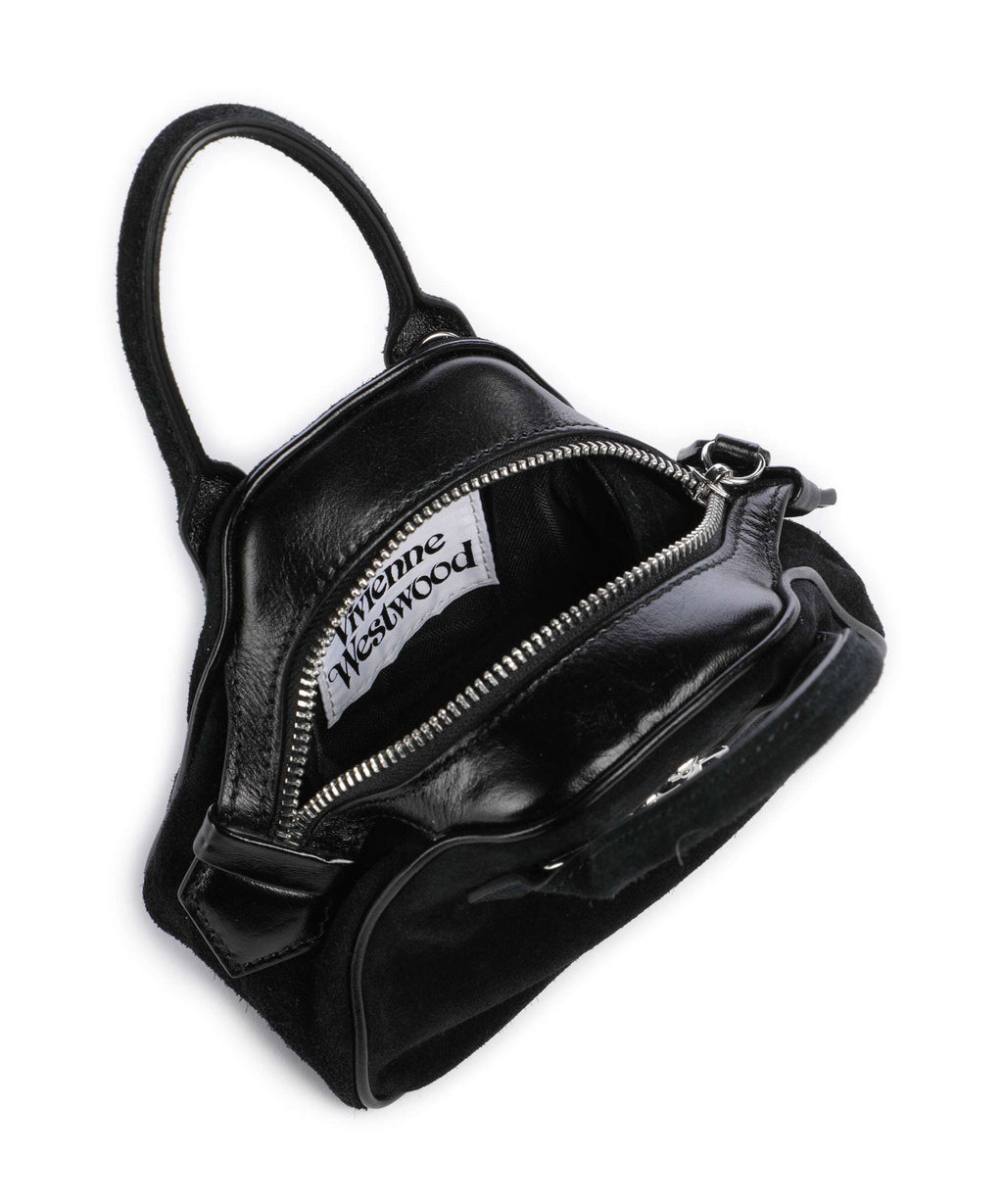Vivienne Westwood Yasmine Suede Mini Crossbody bag black