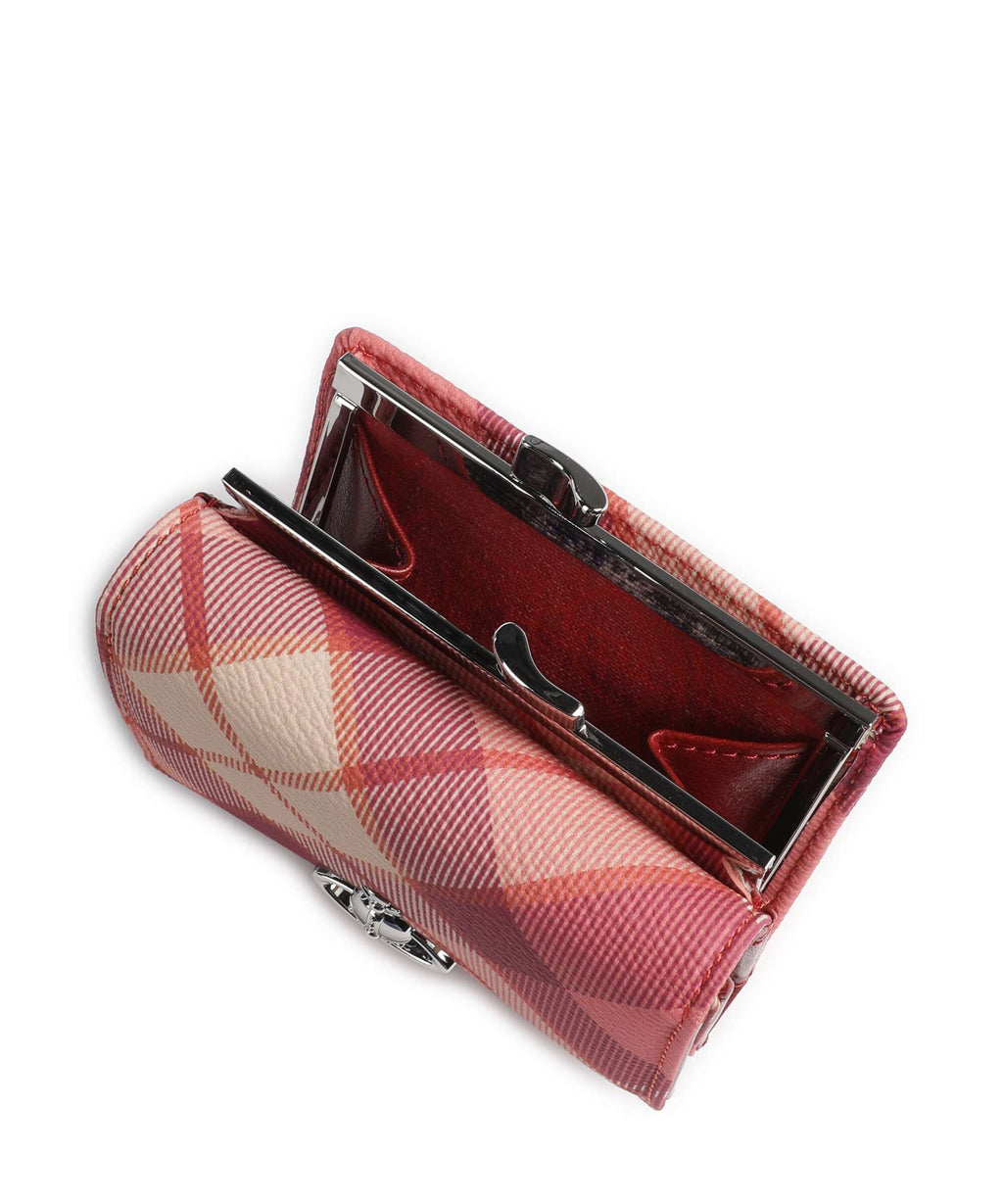 Vivienne Westwood Frame Buccia D'Arancia Small Wallet fraser pink