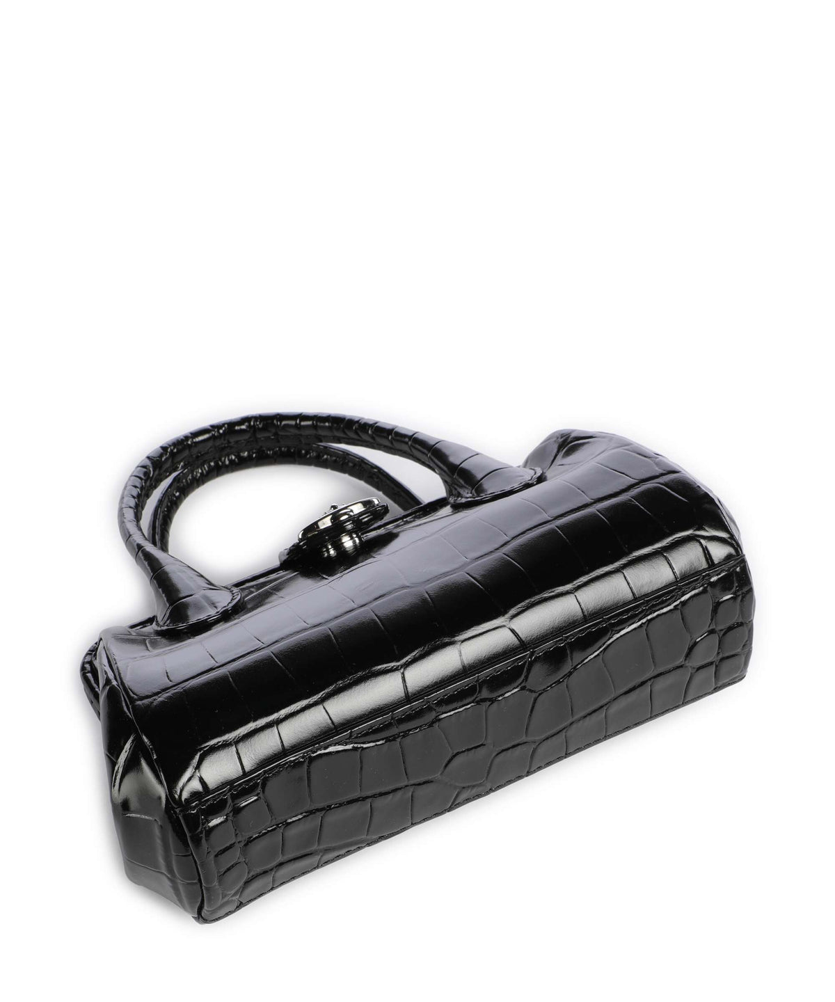 Vivienne Westwood Pamela Embossed Croc Small Crossbody bag black
