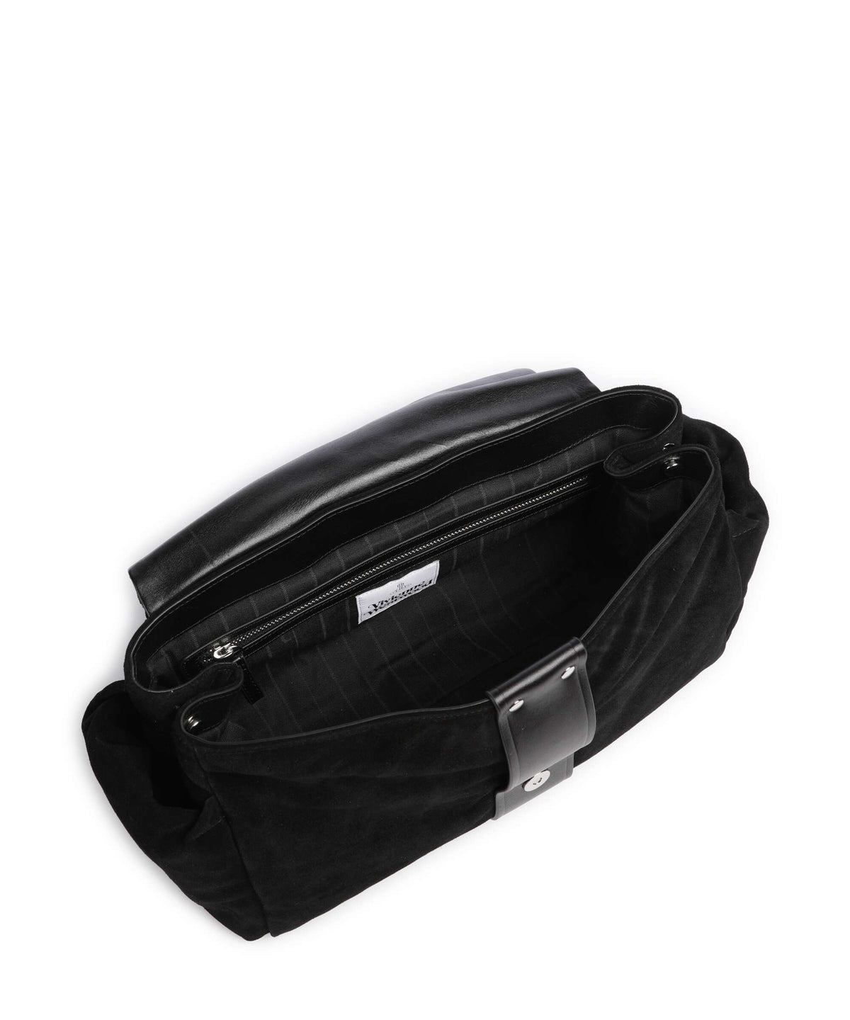 Vivienne Westwood Hazel Treasure Suede XL Shoulder bag black