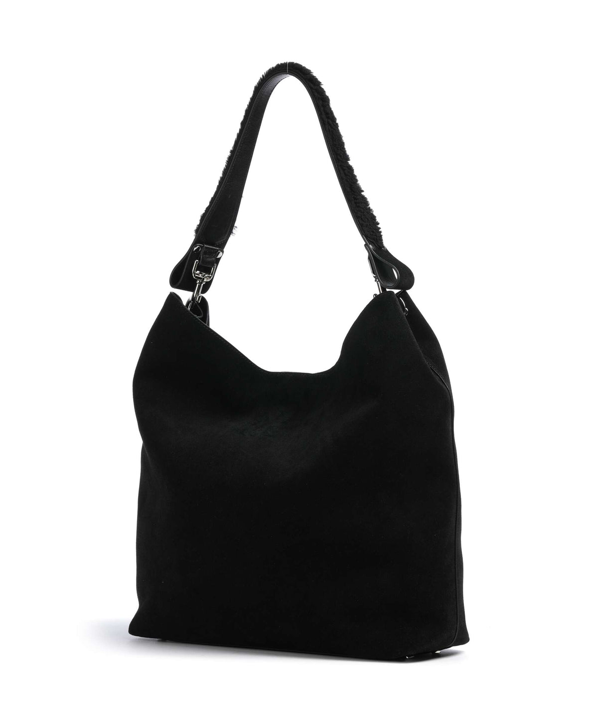 Vivienne Westwood Lottie Suede Large Hobo bag black