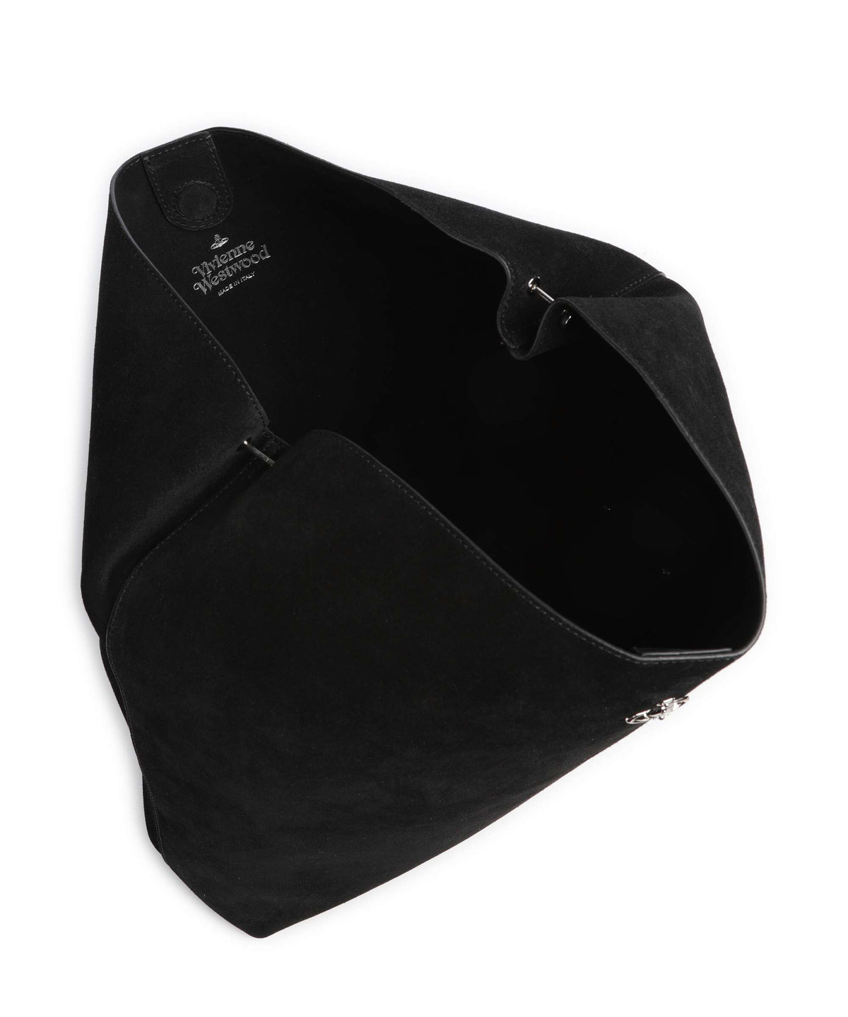 Vivienne Westwood Lottie Suede Large Hobo bag black