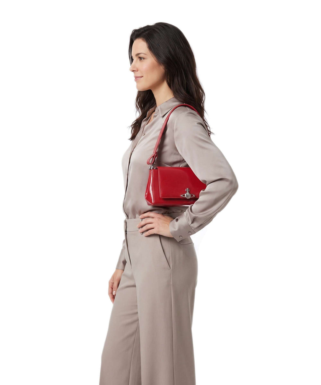 Vivienne Westwood Hazel Naplak Medium Shoulder bag red