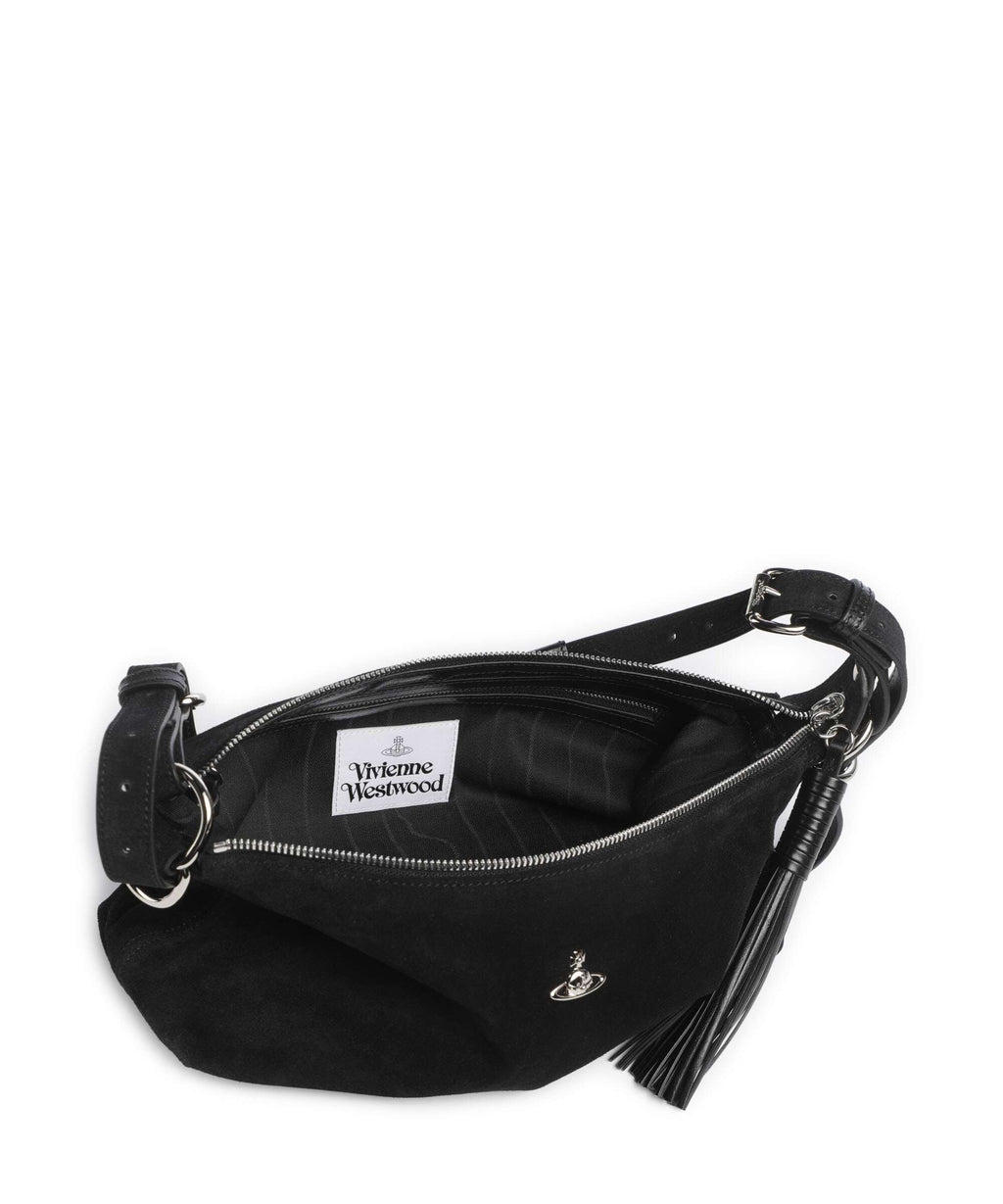 Vivienne Westwood Emma Suede Shoulder bag black