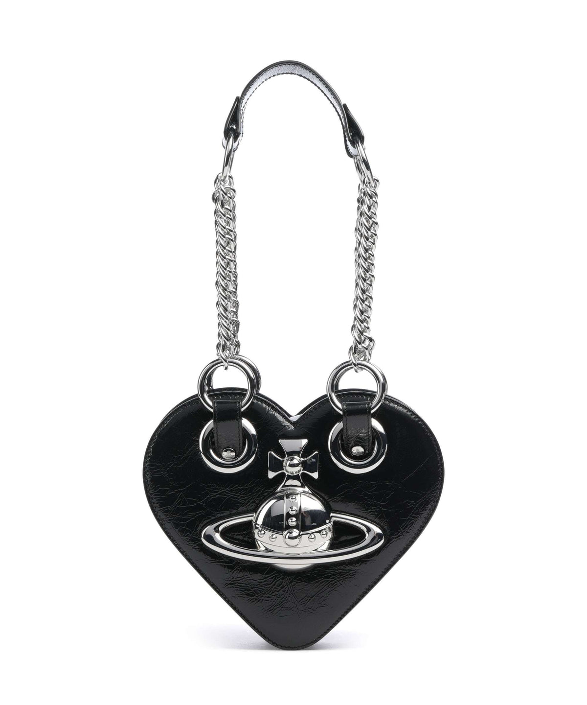 Vivienne Westwood Juliet Heart Naplak Handbag black