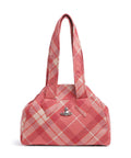 Vivienne Westwood Archive Wool Tartan Medium Shoulder bag fraser pink