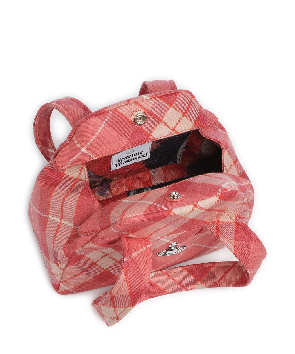 Vivienne Westwood Archive Wool Tartan Medium Shoulder bag fraser pink