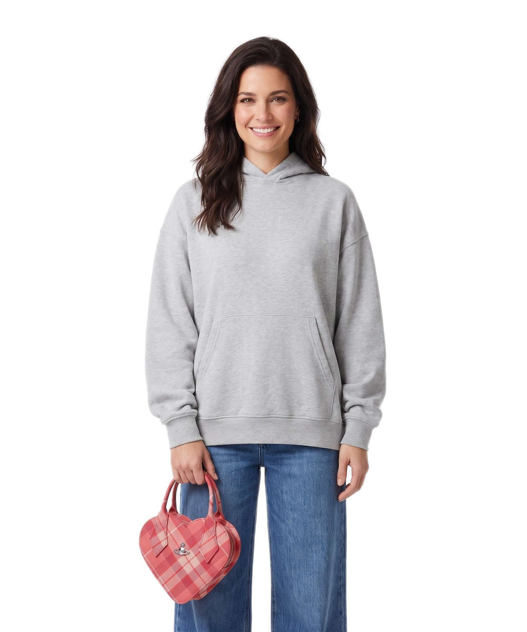 Vivienne Westwood Josephine Heart Wool Tartan Handbag fraser pink