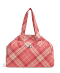 Vivienne Westwood Archive Wool Tartan Large Tote bag fraser pink