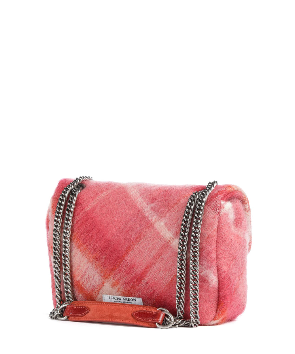 Vivienne Westwood Anita Tartan Mohair M Shoulder bag fraser pink